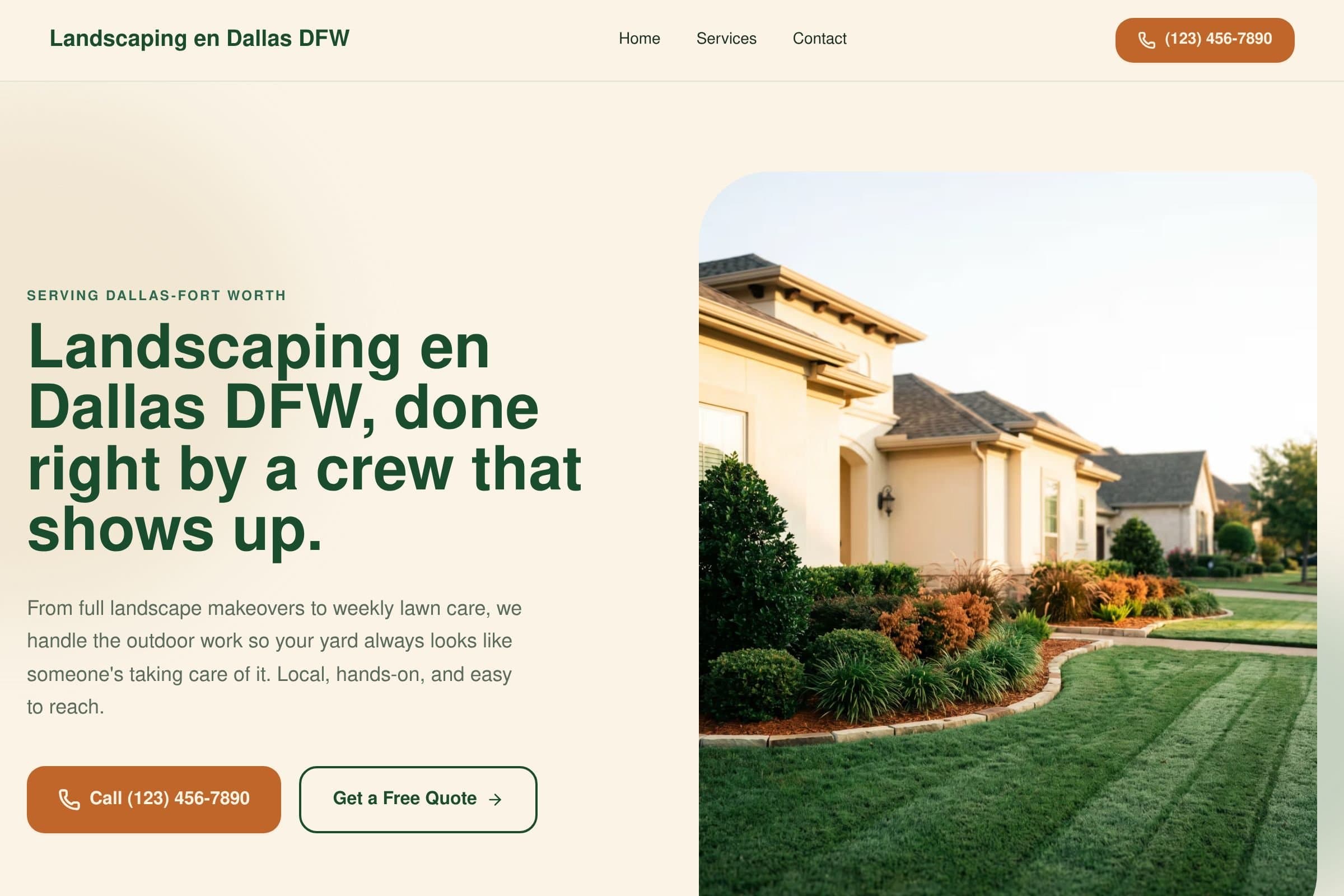 Landscaping en Dallas DFW