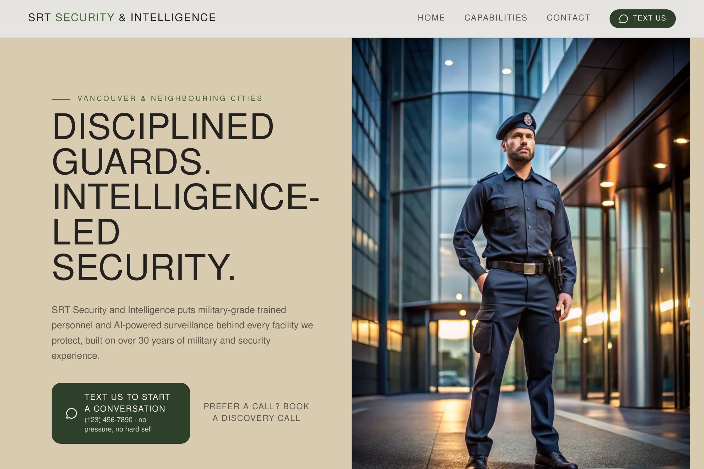 SRT Security and Intelligence Company website