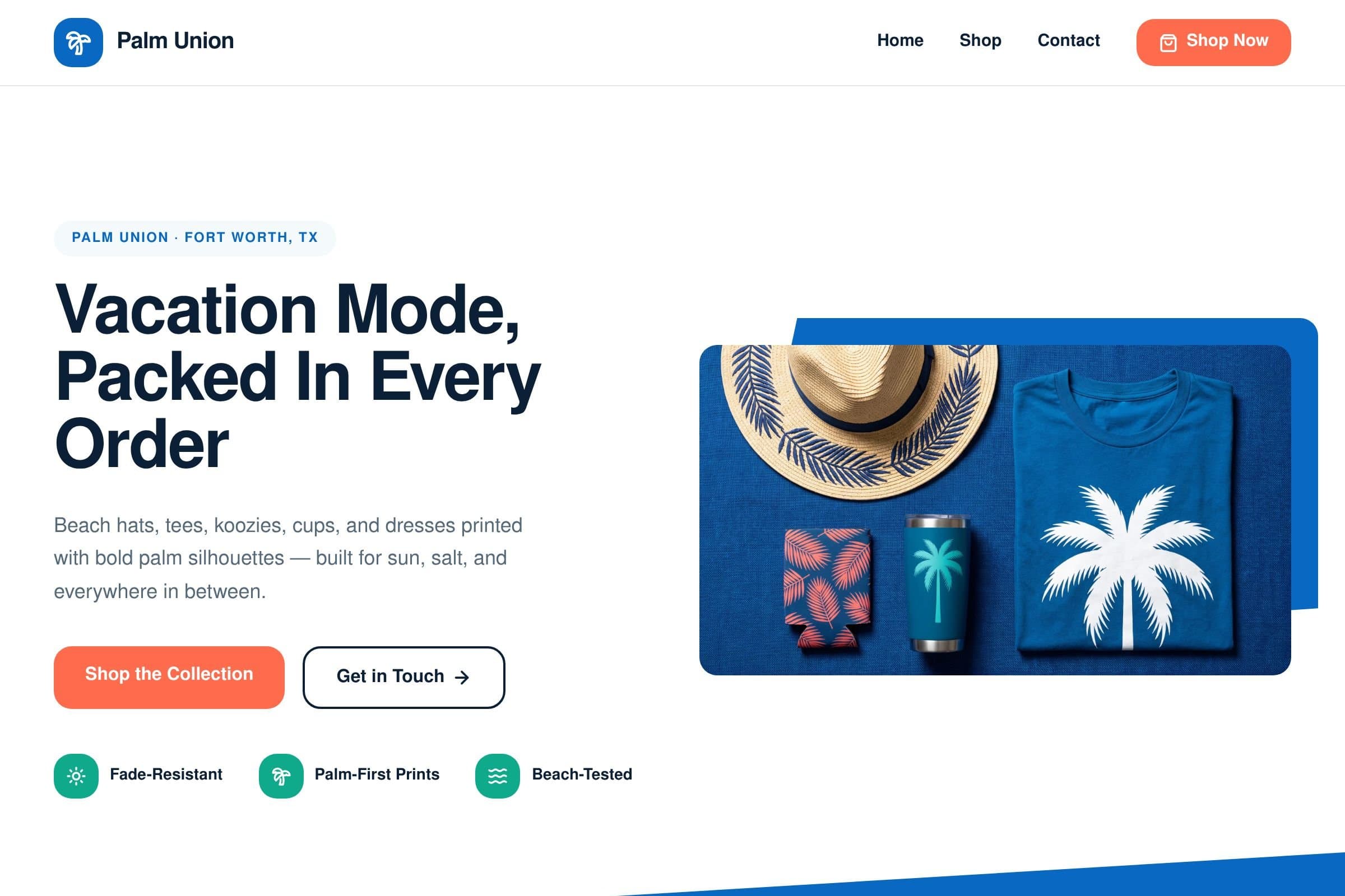 Palm Union website