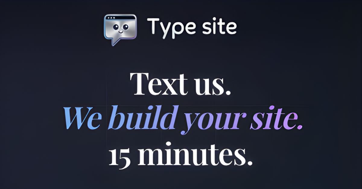 Type Site - Websites for people who hate building websites